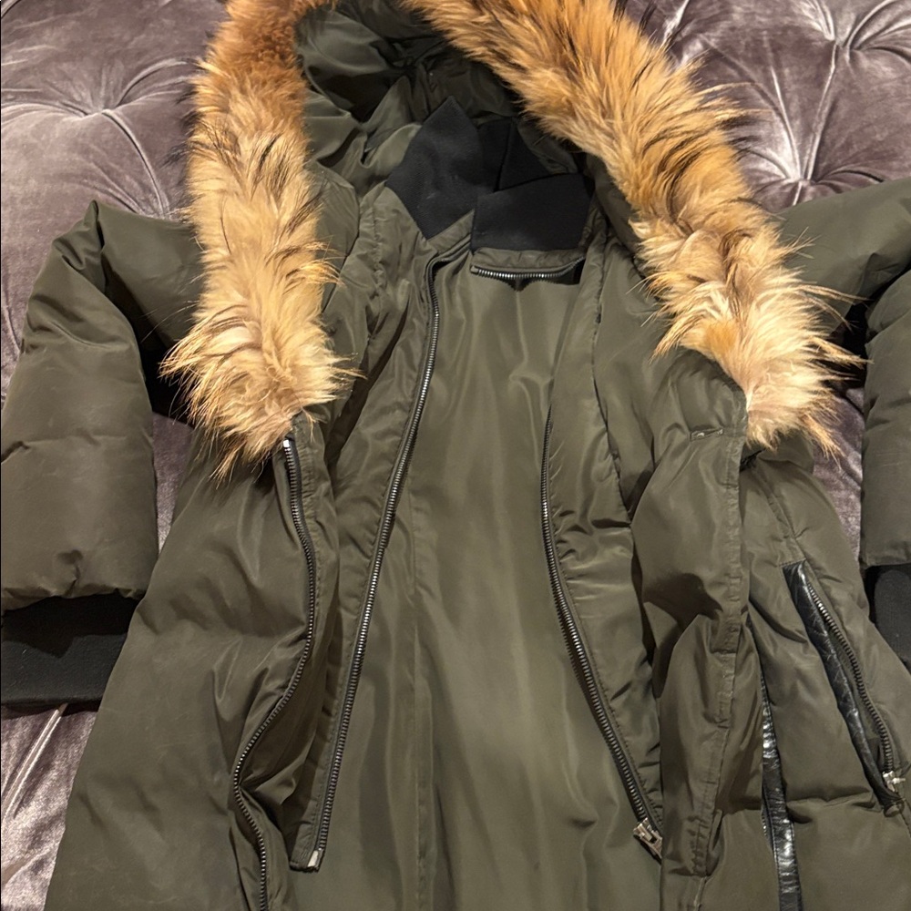 Mackage Olive Puffer Jacket with Faux Fur Hood - Picture 3 of 11